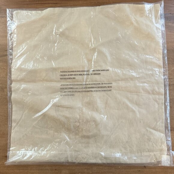 POTTERY BARN  GROSGRAIN RIBBON 20x20 100% LINEN STRIPE PILLOW COVER NEW - Picture 3 of 3